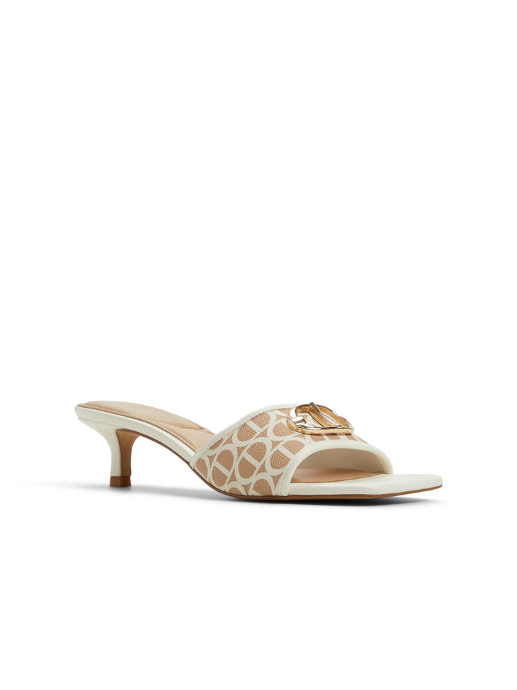 Aldo COTEAZUR-IN960 Women Dress Beige & White Sandal Heels-image-4