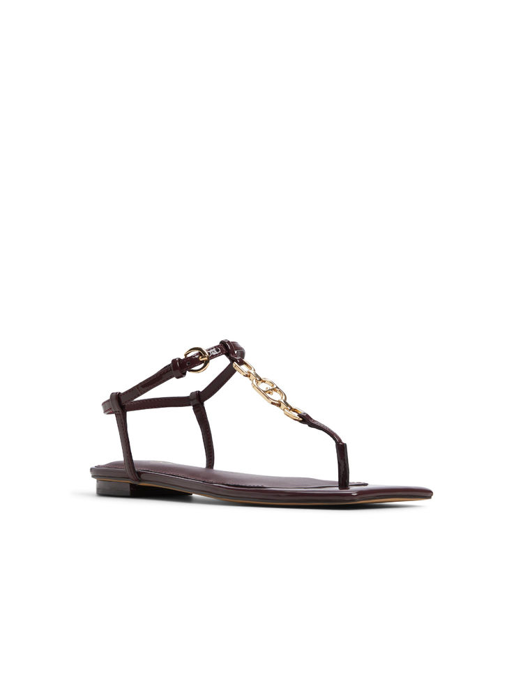 Aldo LORENZA-IN601 Women Bordo Maroon Flat Sandals-picture-11