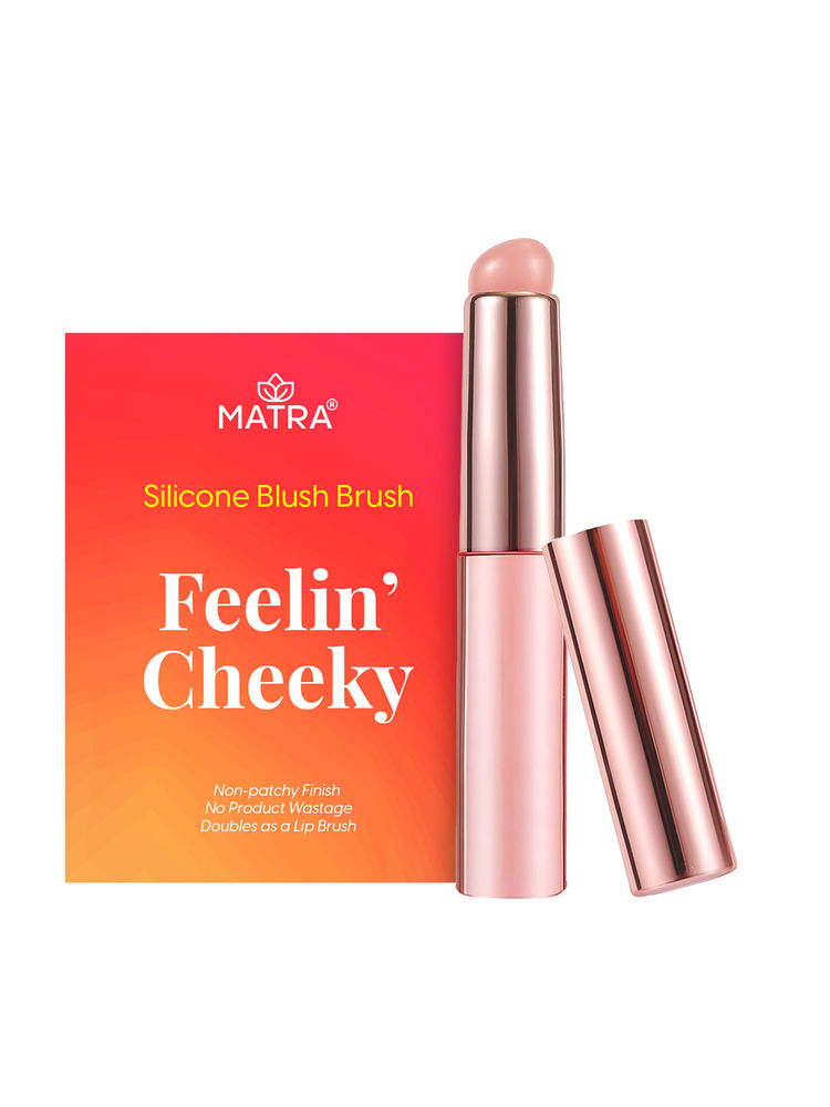 Matra Silicone Blush & Lip Brush Makeup Applicator For Cheek & Lip Tint, Creamy Pot & Jelly Blush-picture-17