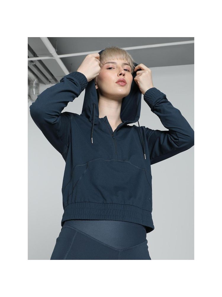 Puma Quarter Zip Training Womens Blue Hoodie-picture-17