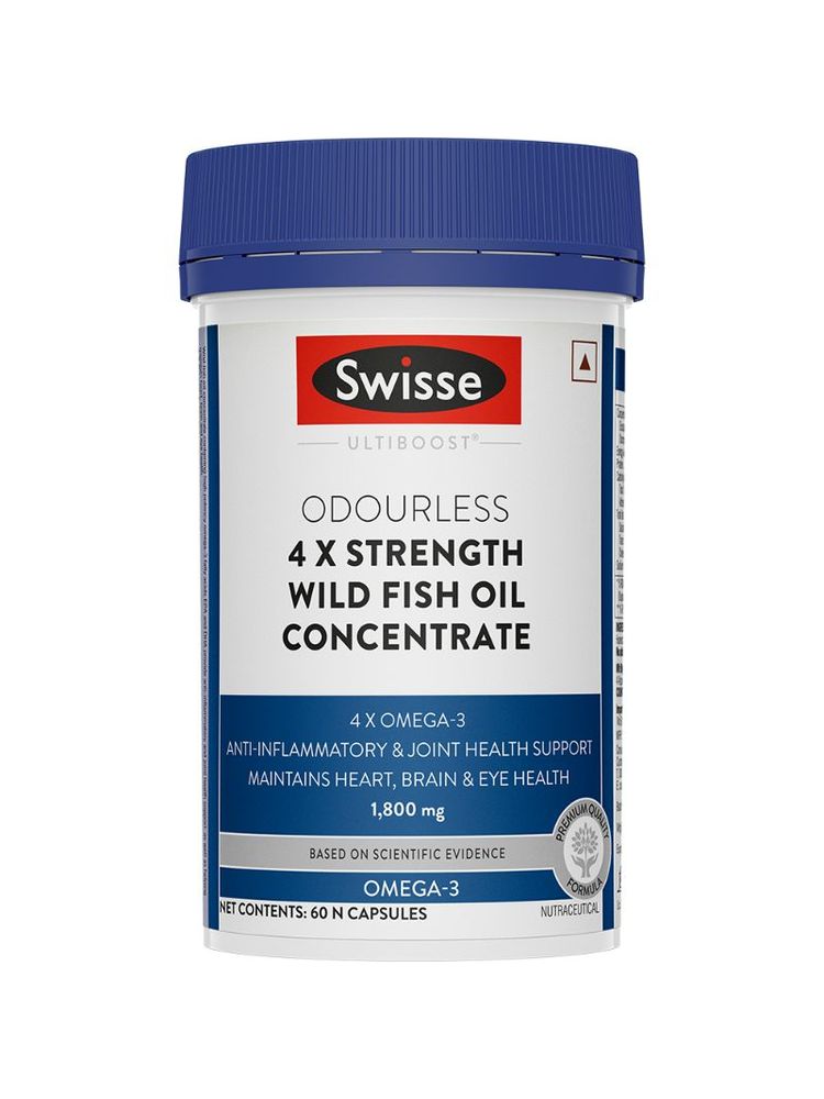 Swisse 4X Fish Oil Supplement with (1800mg) Omega 3 for Heart, Brain & Eye Health-image-4