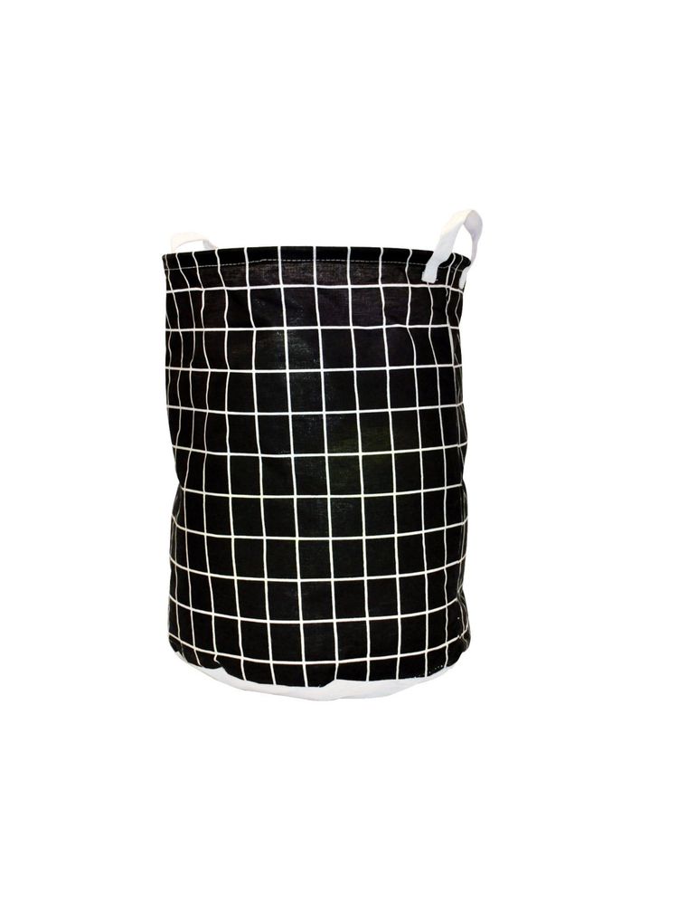 EZ Life Black Checkered Laundry Basket Kids Toys Basket (35 x 45 cms) 1 Pc-image-36