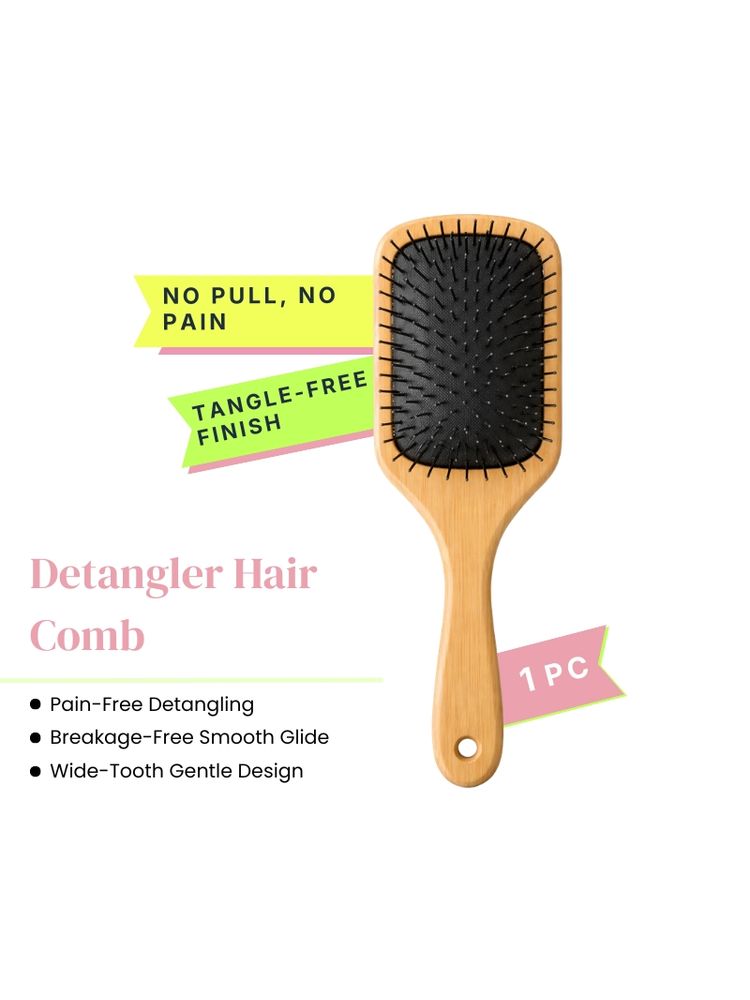 MAKEUP BY SITI Nylon Hair Brush - Paddle Brush With Nylon Bristles-image-46