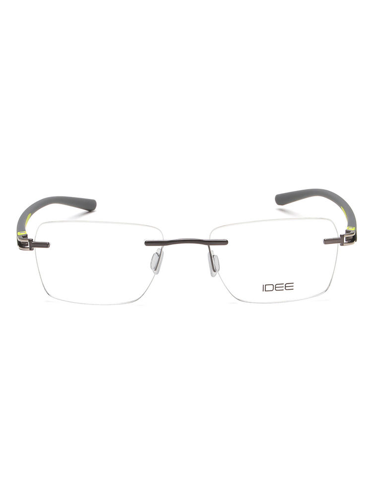 IDEE Grey Rim Less Rectangular shaped eyewear for Men (ID1981C3FR) (52)-image-31