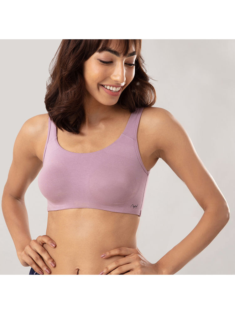 Nykd by Nykaa Soft Cup Easy-Peasy Slip-on Bra with Full Coverage - Purple NYB113