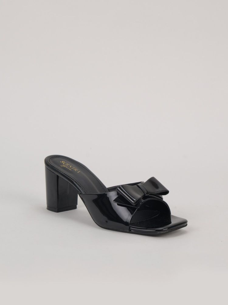SCENTRA Womens Black Block Heels-image-14