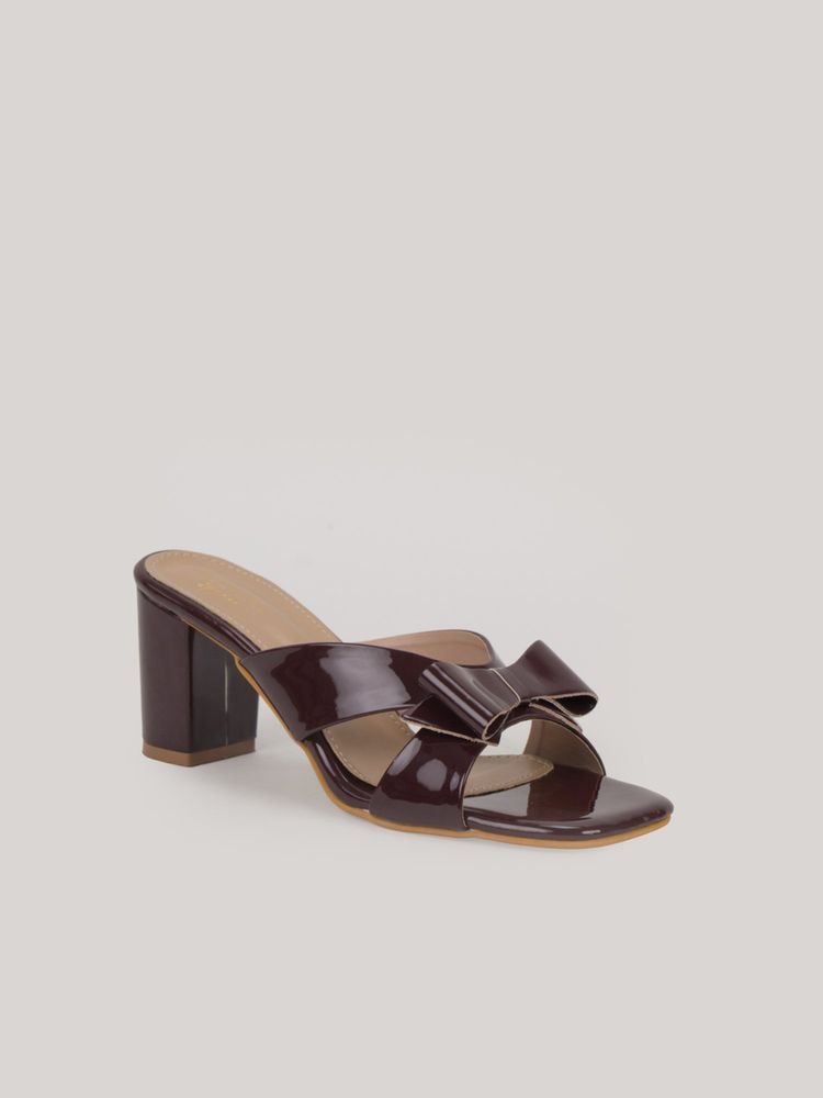 SCENTRA Womens Maroon Block Heels-picture-28