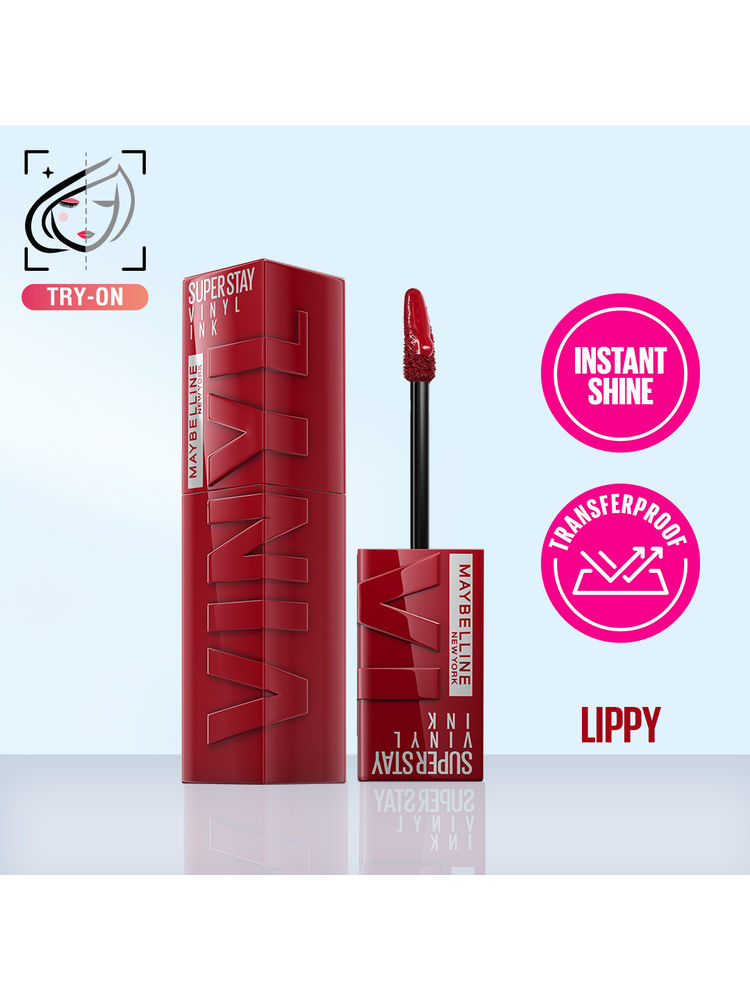 Maybelline New York Super Stay Vinyl Ink Liquid Lipstick, Instant Shine Lasts Up To 16H
