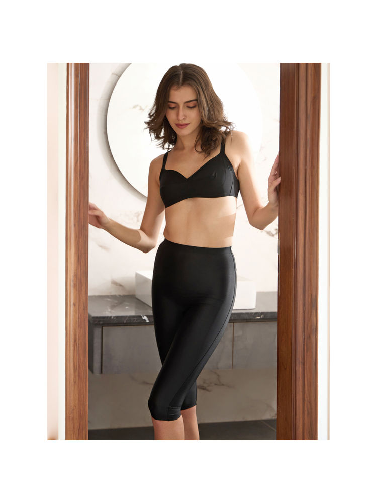 The Active Story Black Midi Shaping Tummy & Waist Cinchers-image-4