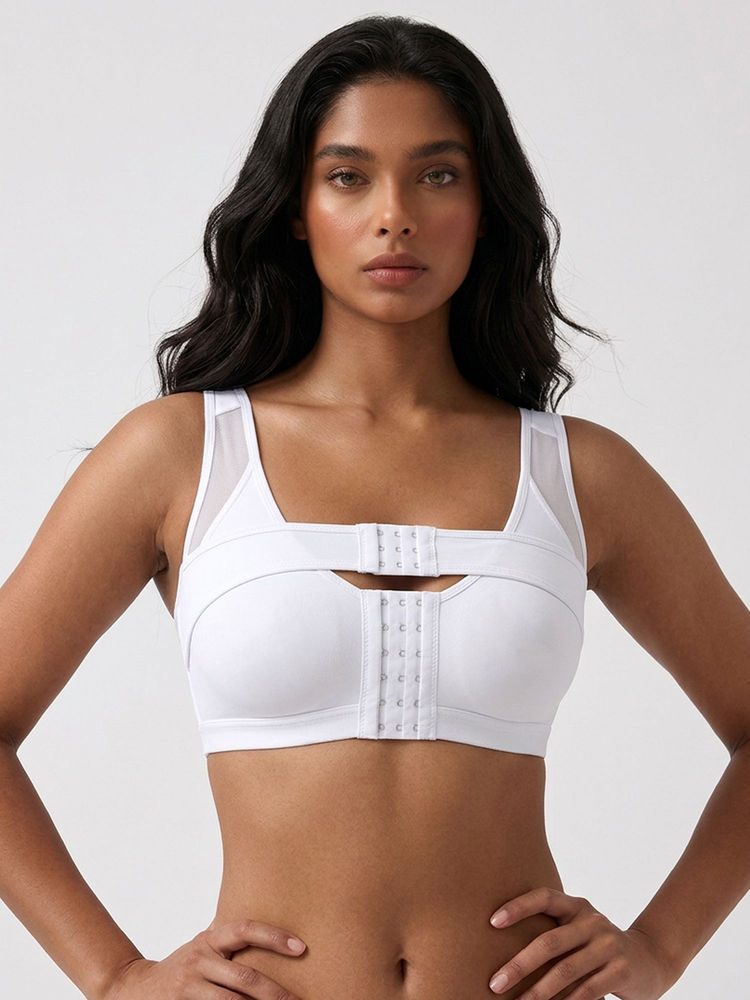 Chelvet Posture Correcting Full Coverage Bra White-picture-14