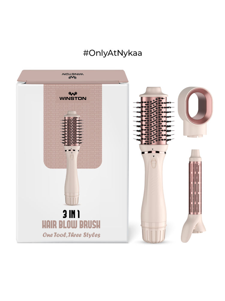 Winston 3 In 1 Hair Blow Brush - Pink & Rose Gold-image-8