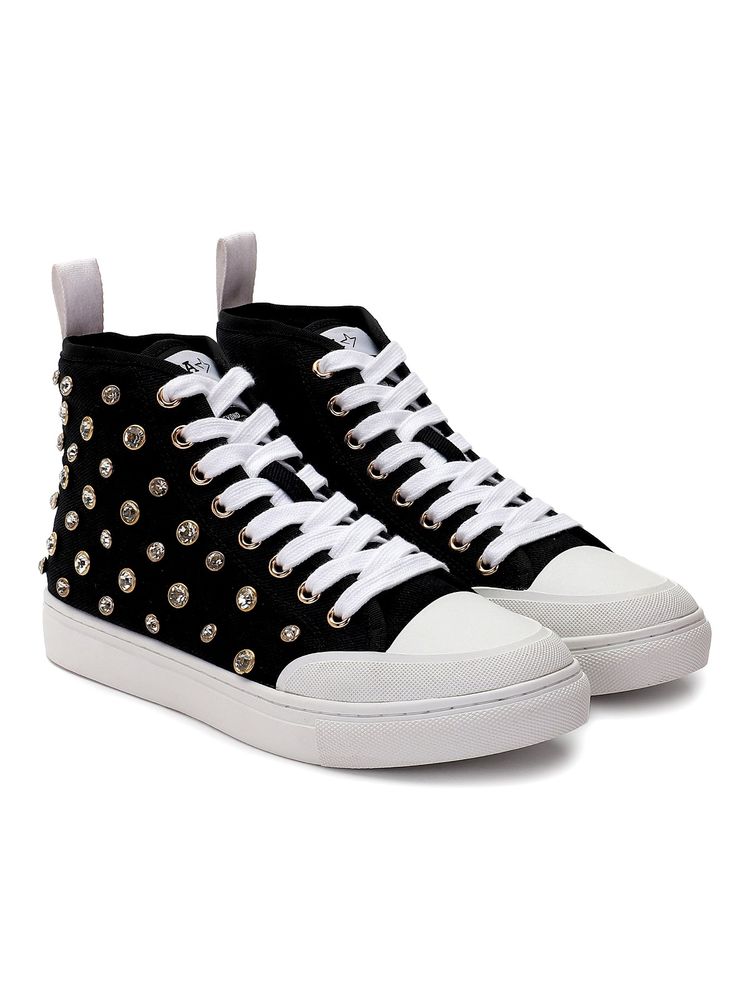 Saint G Black Canvas Women Sneaker-image-22