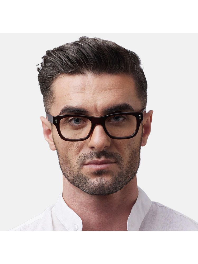 Shisen Fox Unisex Gazo Lightweight Brown Optical Eyeglass Frame (52)-image-20
