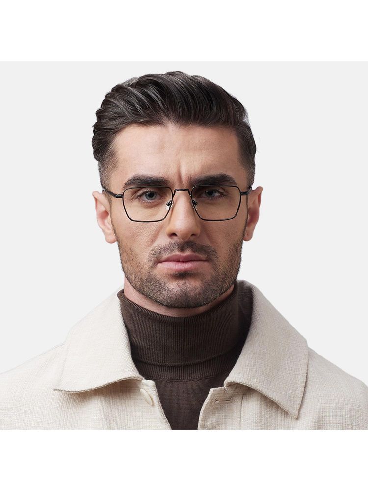 Shisen Fox Unisex Raion Lightweight Black Optical Eyeglass Frame (52)-picture-24