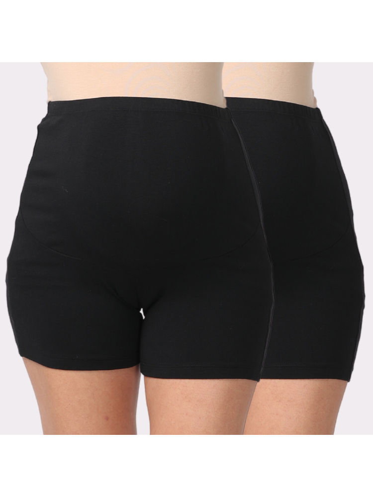 Morph Maternity Pack Of 2 Maternity Under Shorts - Black