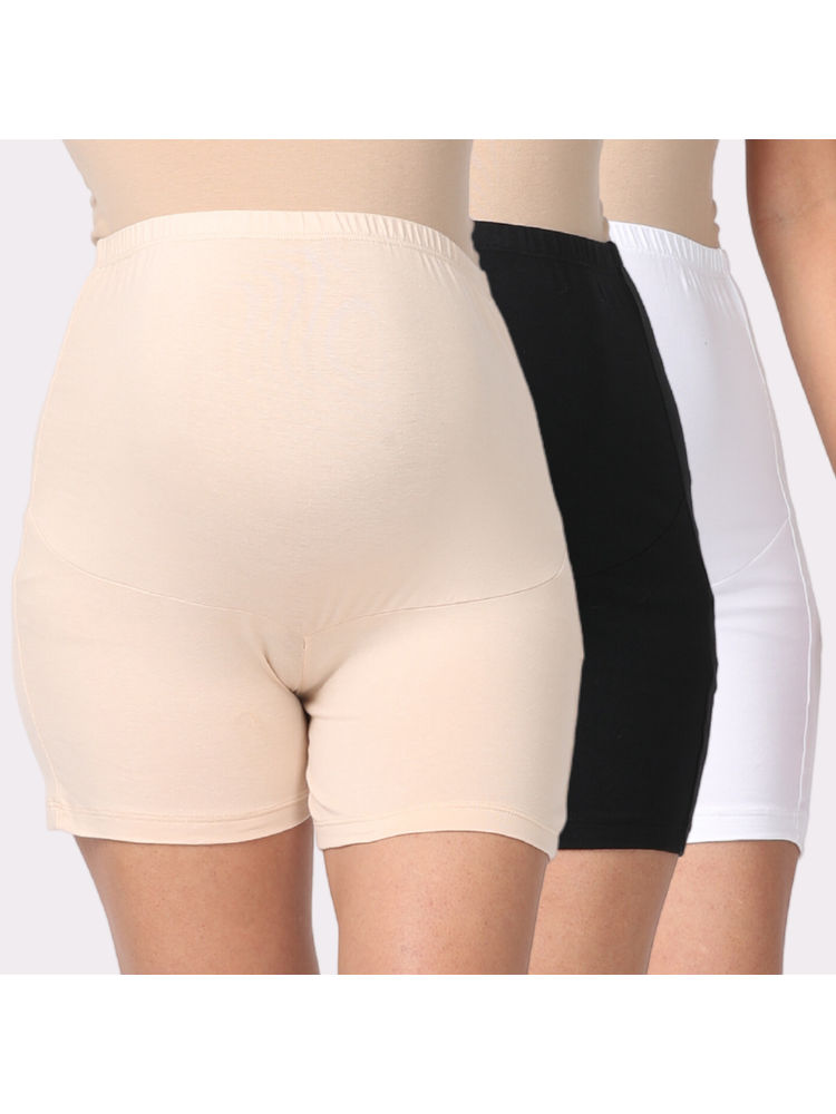 Morph Maternity Pack Of 3 Maternity Under Shorts - Multi-Color-picture-14
