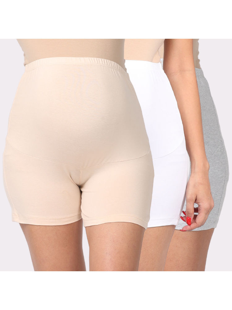 Morph Maternity Pack Of 3 Maternity Under Shorts - Multi-Color-picture-20