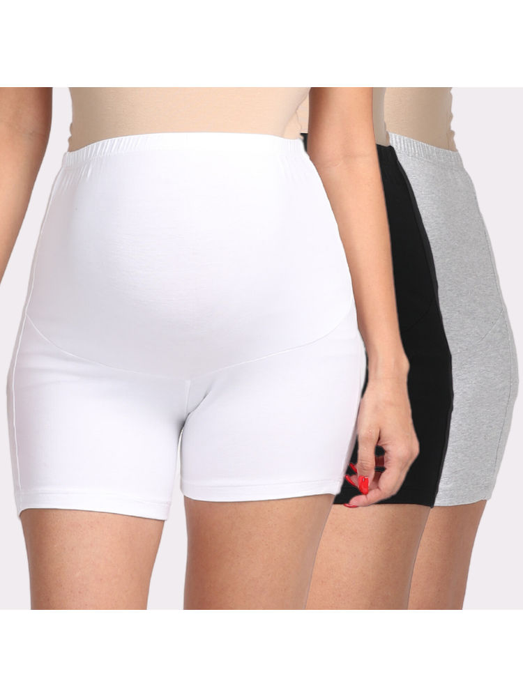 Morph Maternity Pack Of 3 Maternity Under Shorts - Multi-Color-picture-19