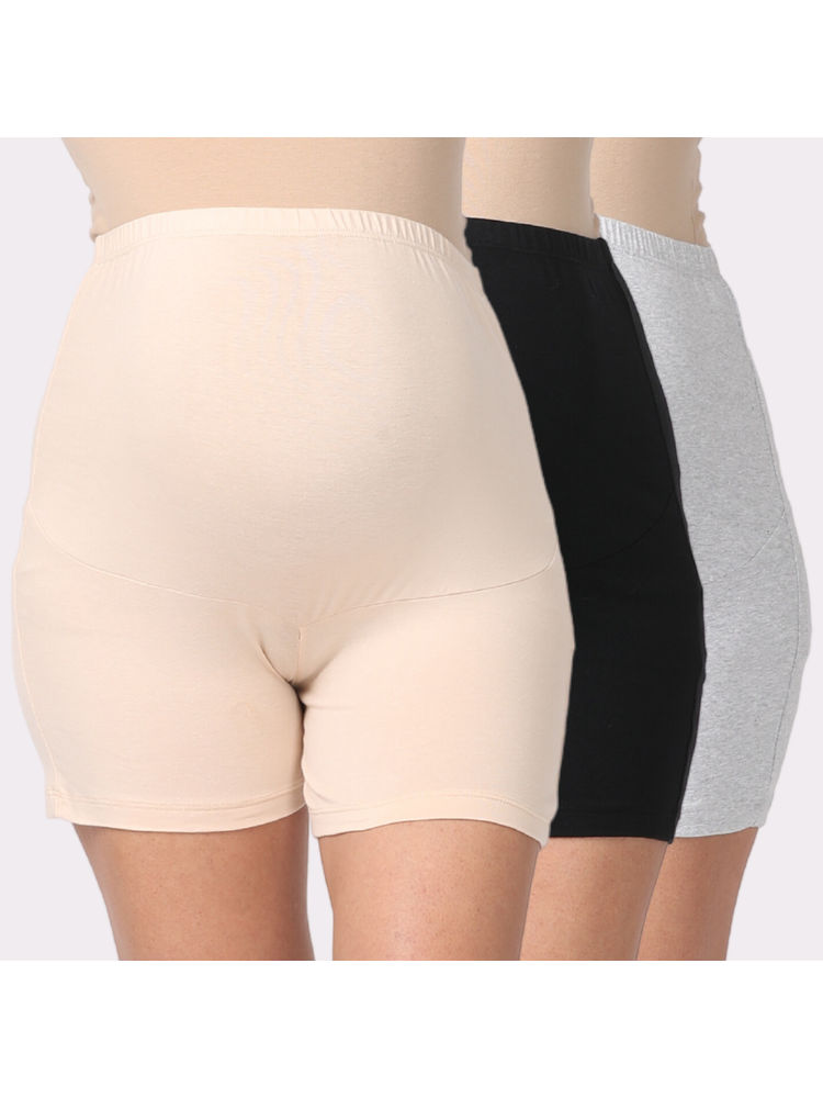 Morph Maternity Pack Of 3 Maternity Under Shorts - Multi-Color-picture-20