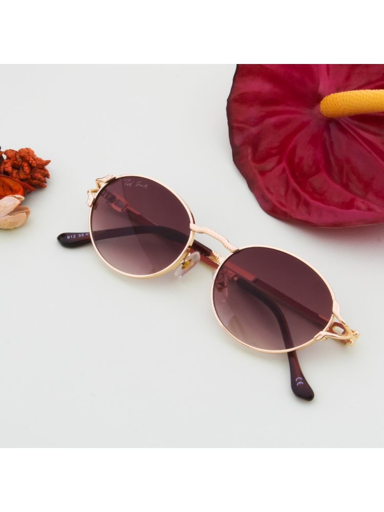 TED SMITH UV Protection Round Sunglasses Stylish Trending For Men Women Pearl-C2 55-picture-12