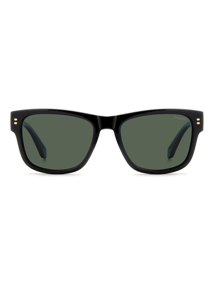 Polaroid Men 100% UV Protection Square Full Rim Green Lens Sunglasses (55)-image-18