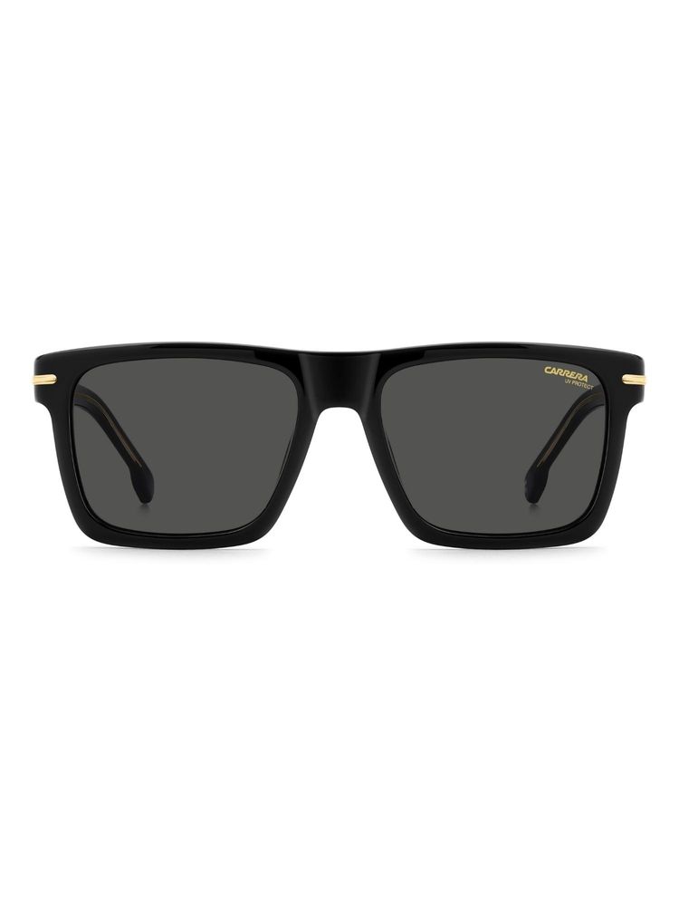carrera accessories CARRERA Men 100% UV Protection Rectangle Full Rim Grey Lens Sunglasses (55)-picture-14