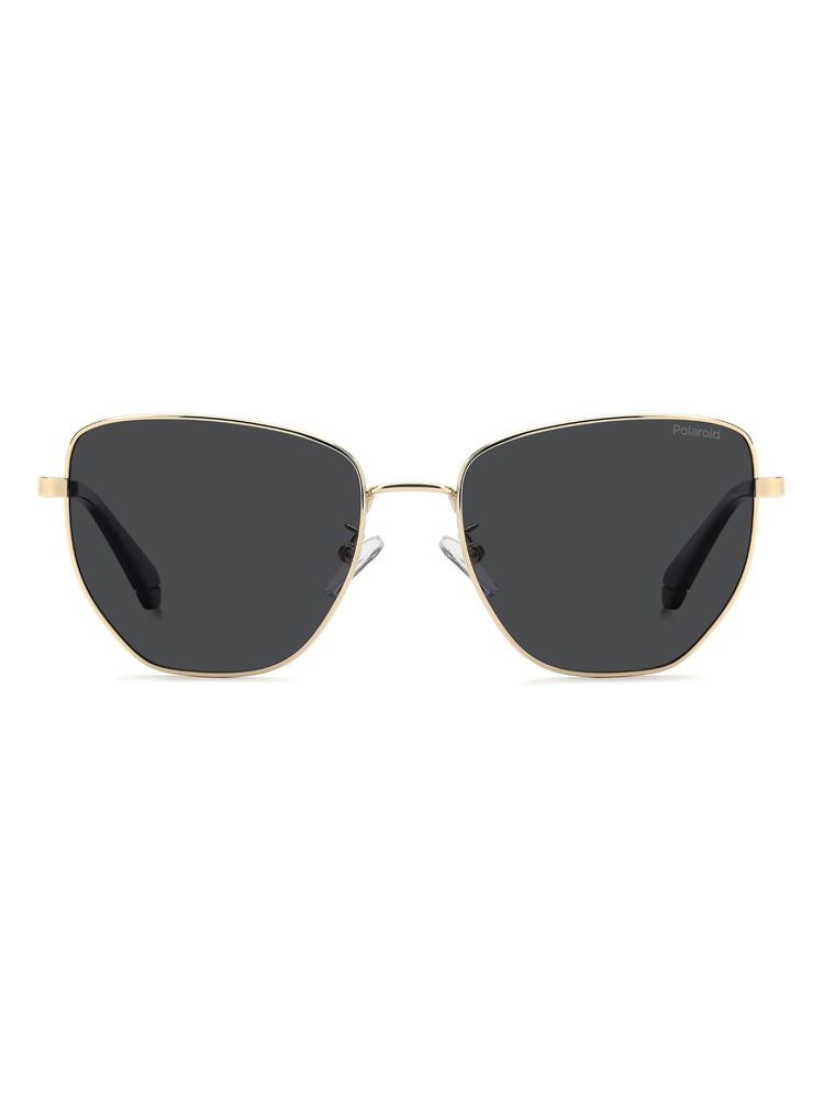 Polaroid Women 100% UV Protection Square Full Rim Grey Lens Sunglasses (56)-picture-30