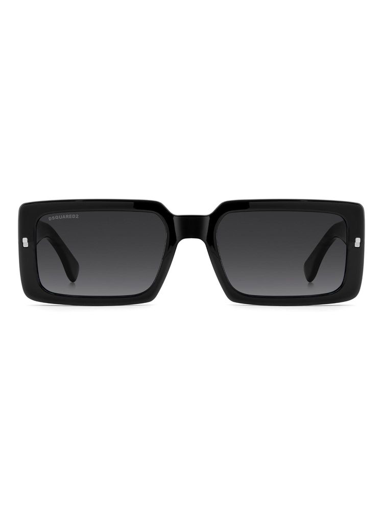 Dsquared Men 100% UV Protection Rectangle Full Rim Grey Lens Sunglasses (55)-picture-12