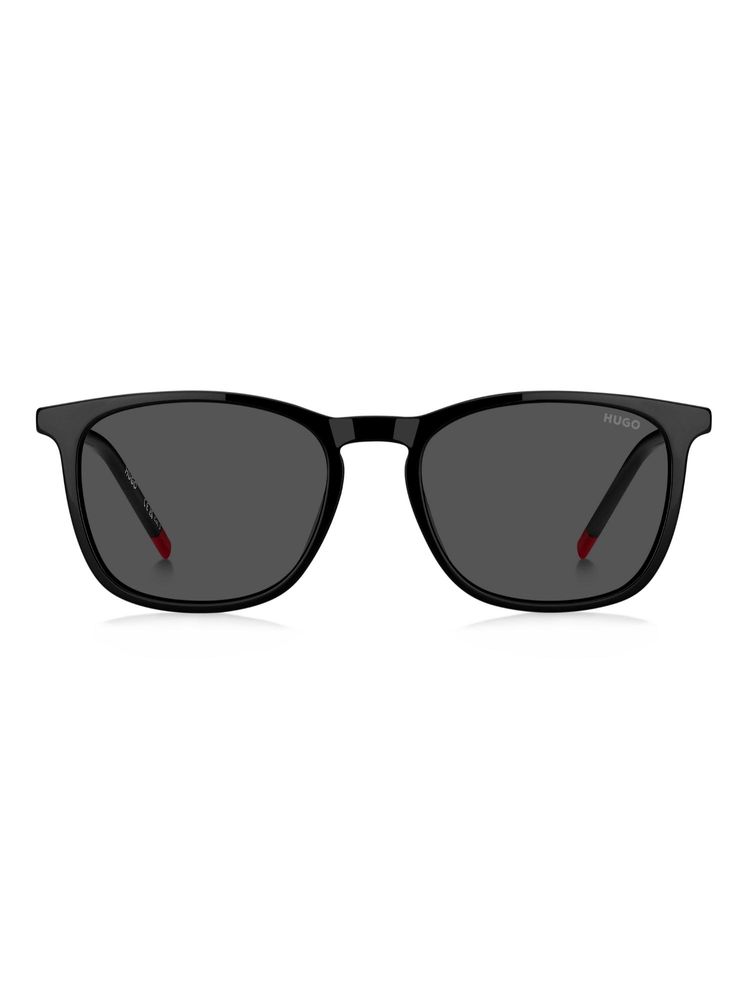 Hugo Men 100% UV Protection Rectangle Full Rim Grey Lens Sunglasses (53)-image-40