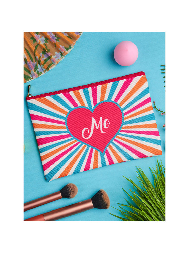 Doodle Collection Love Me Multifunctional Printed Cosmetic Pouch-picture-14