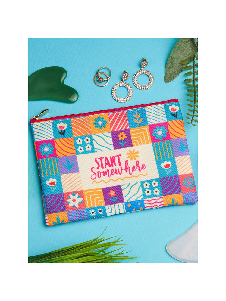Doodle Collection Start Somewhere Multifunctional Printed Cosmetic Pouch-picture-10