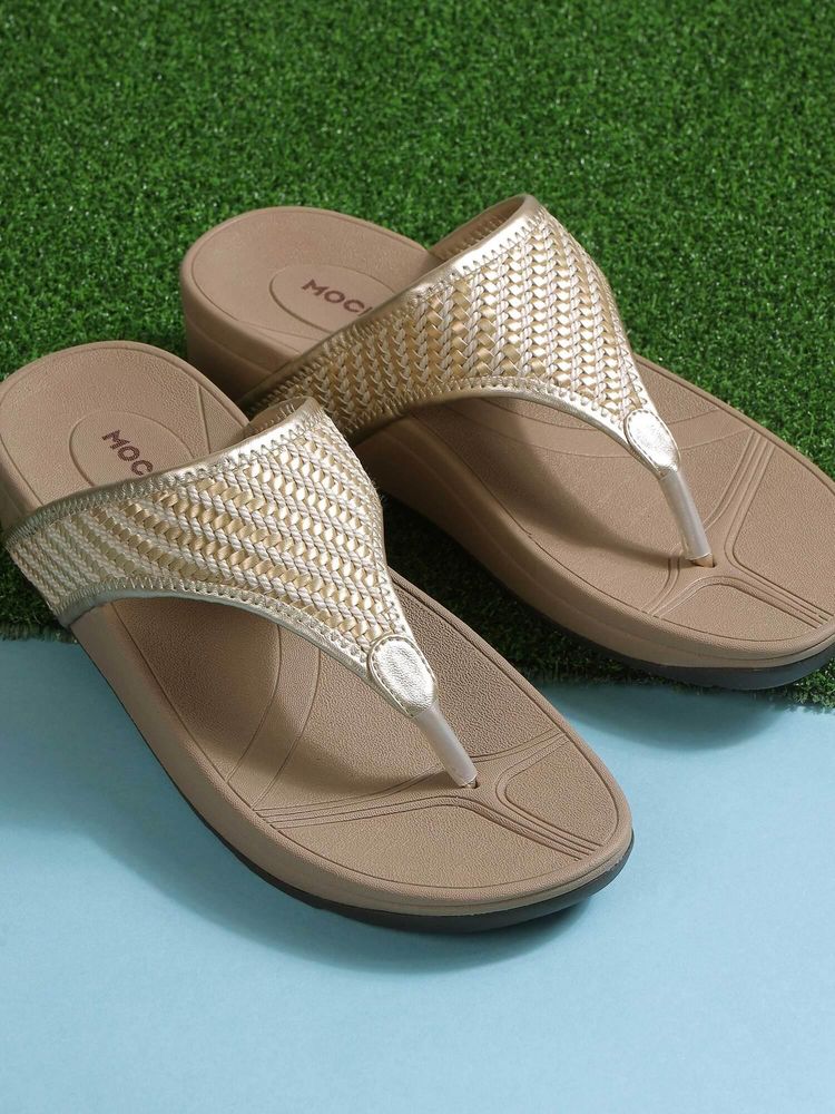 Mochi Women Beige Wedges Heels-picture-11