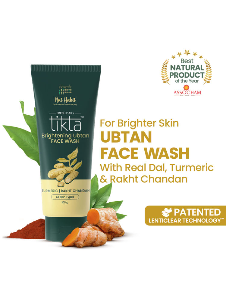 Nat Habit Brightening Ubtan Face Wash, Tikta for Dull Skin, Anti Aging with Wild Turmeric, All Skin-picture-41