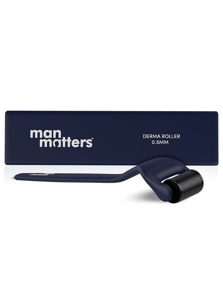 Man Matters Advance Derma Roller For Men, 540 Micro 0.5mm Titanium Alloy Needles