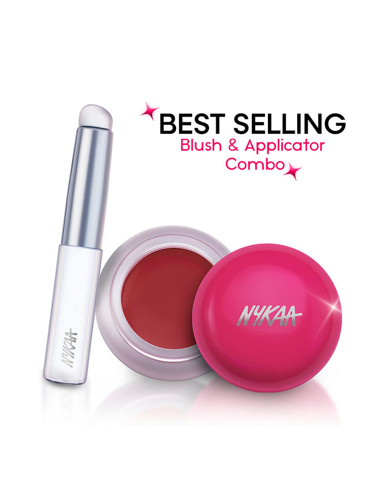 Nykaa Cosmetics Whipped Blurring Multi-Use Blush Pot And Applicator Combo-picture-20