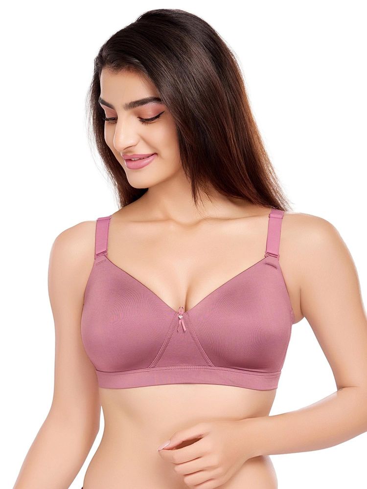 Juliet Womens Soft Foam Padded Full Coverage Polyamide Spandex Bra Pink-picture-20