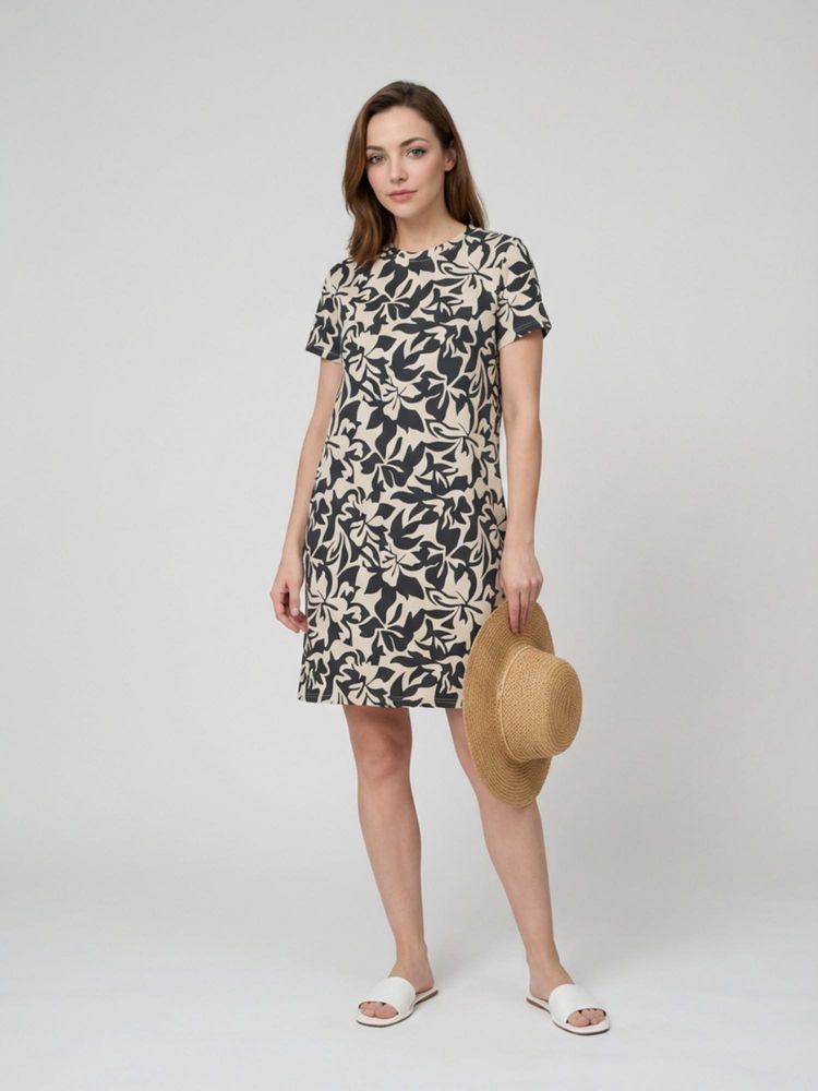Sweet Dreams Womens Floral Printed Short Night Dress Multi-Color-picture-17