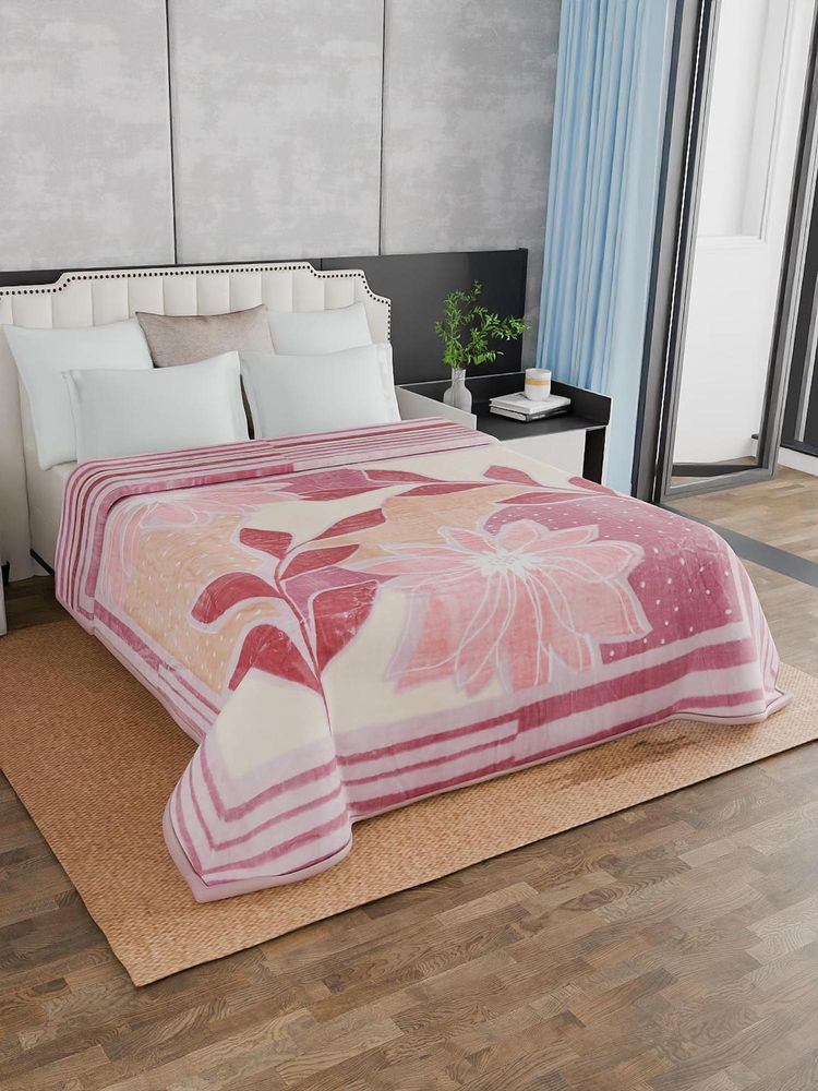 Threadwear Floral 400TC Cotton White Flat Bedsheet With 2 Pillow Covers (Single)-image-23