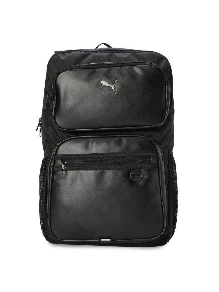 Puma Stylised Pu Unisex Black Backpack-picture-20
