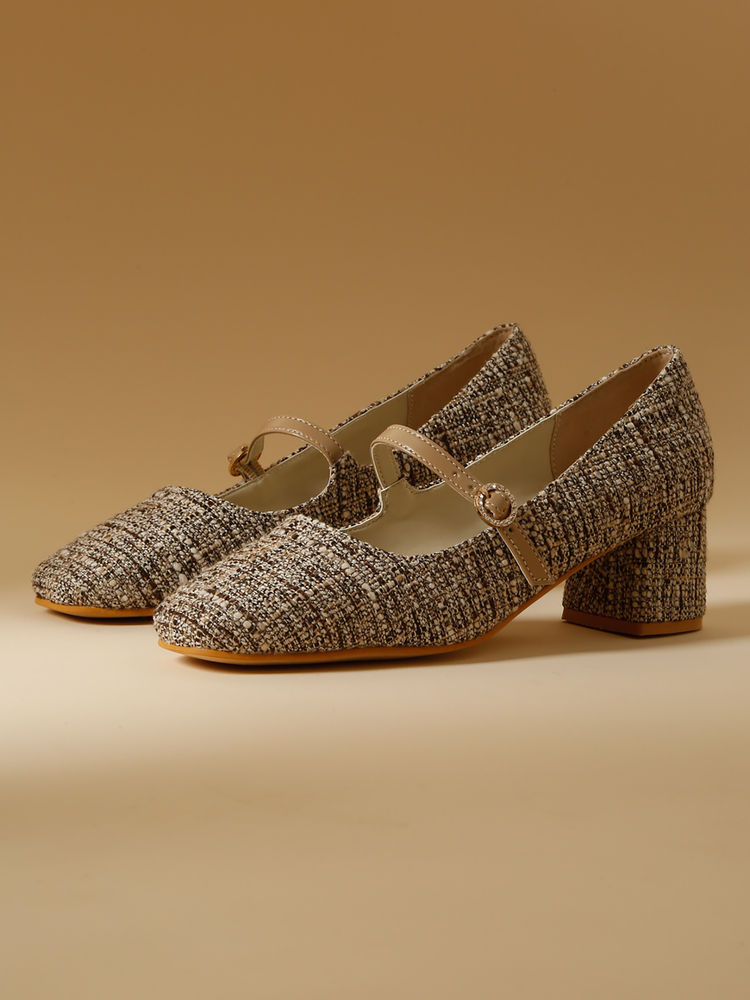 VALIOSAA Beige Color Casual Heel Pumps-picture-18