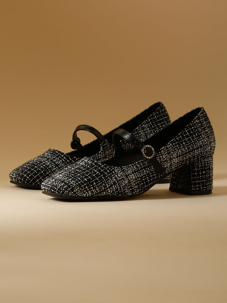 VALIOSAA Black Color Casual Heel Pumps-picture-20
