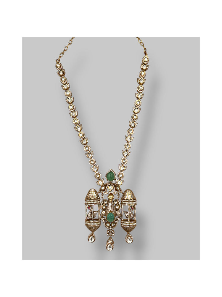 Beryachi Aavya Kundan Long Necklace Set-picture-18