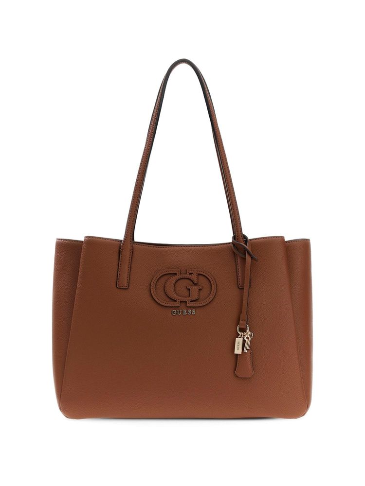 guess fashion Guess Cognac Solid Pu Isola Tote Bag-picture-12