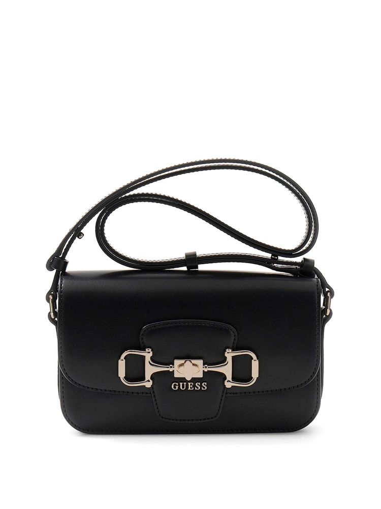 guess fashion Guess Black Solid Pu Janie Convertible Sling Bag-picture-16
