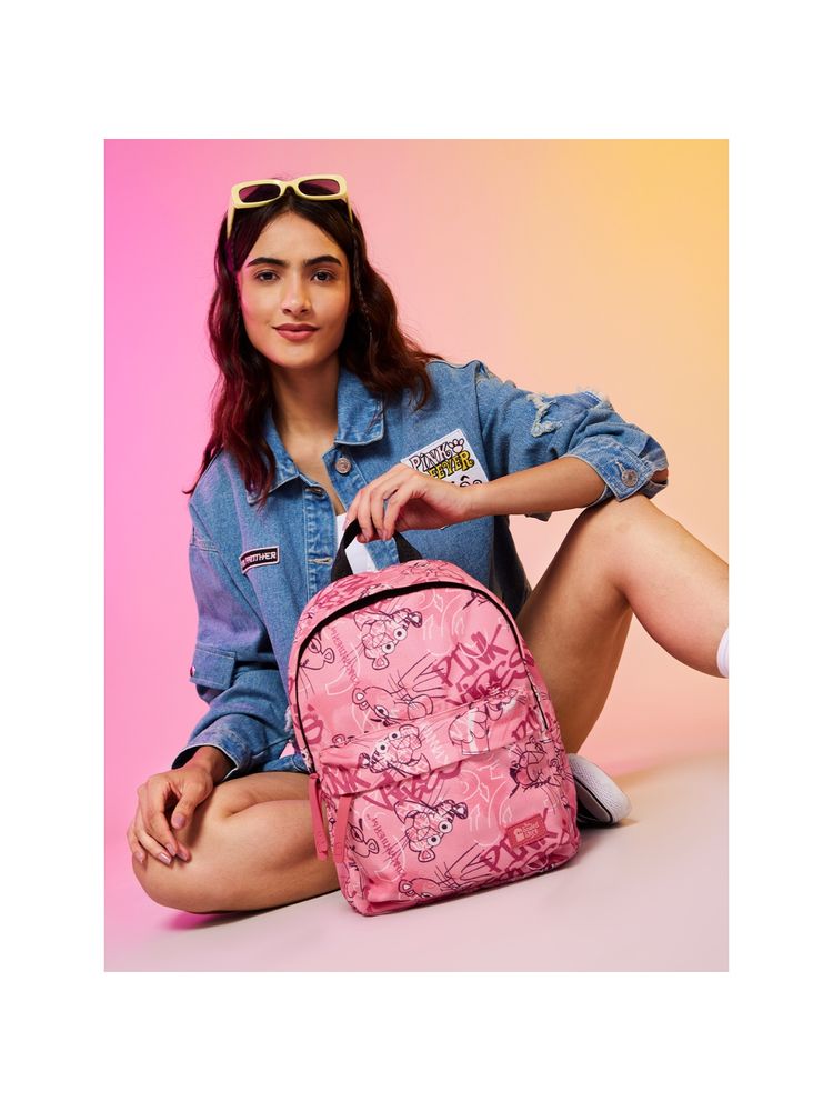The Souled Store Official Pink Panther Pink Vibe Mini Backpack-picture-14
