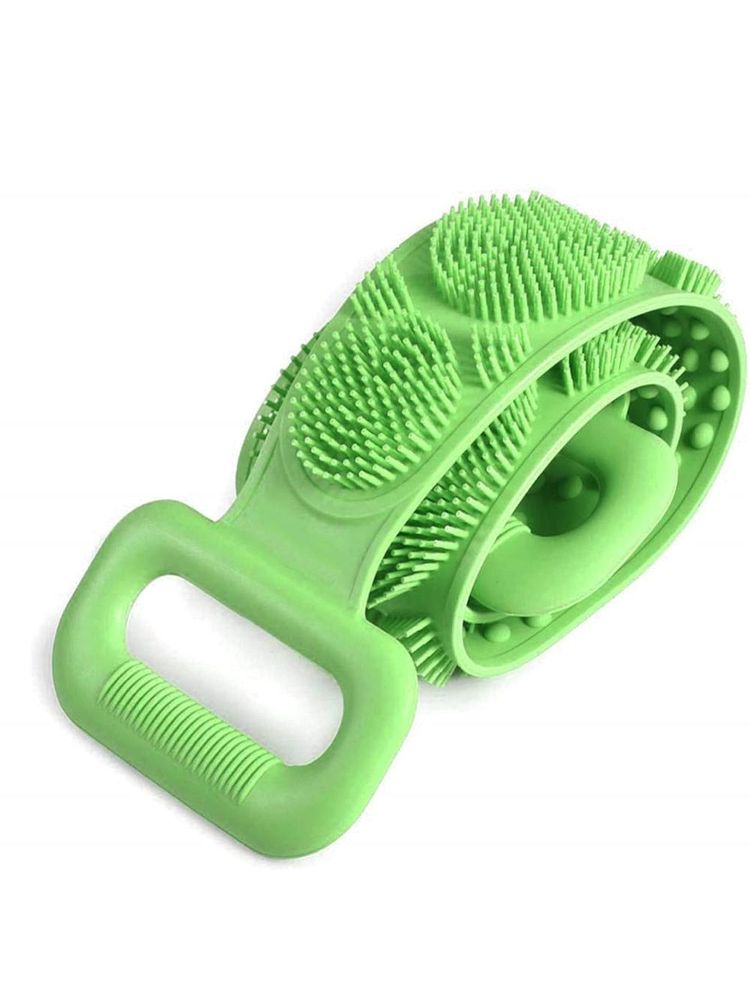 Kazarmaa Silicone Body Back Scrubber Double Side Bathing Brush (Multicolor)-picture-33