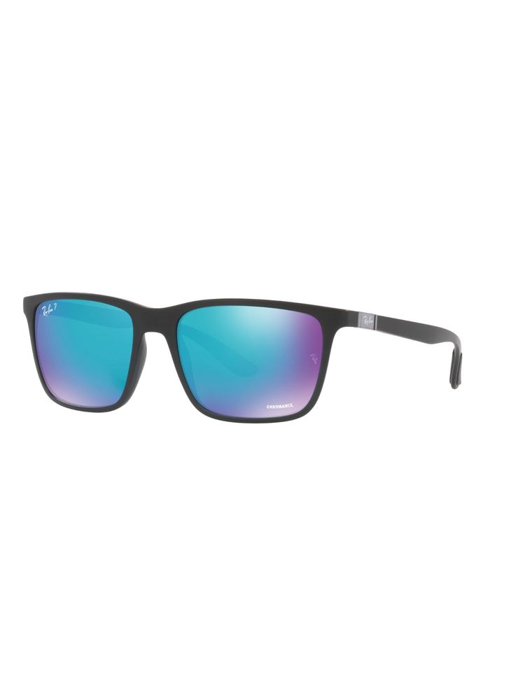 Ray-Ban Men Blue Rectangle Peek Sunglasses - 0RB4385601SA158 (58)-image-7