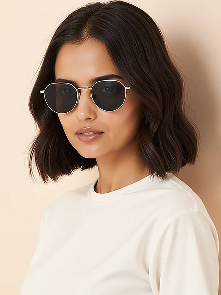 Vincent Chase Unisex Grey Round Steel Sunglasses - VC S18691-picture-29