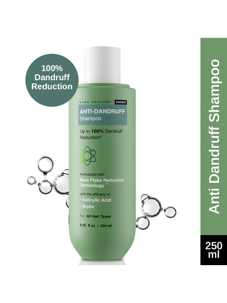 Bare Anatomy Anti Dandruff Shampoo Salicylic Acid Shampoo for Dry and Frizzy Hair, Oily Scalp