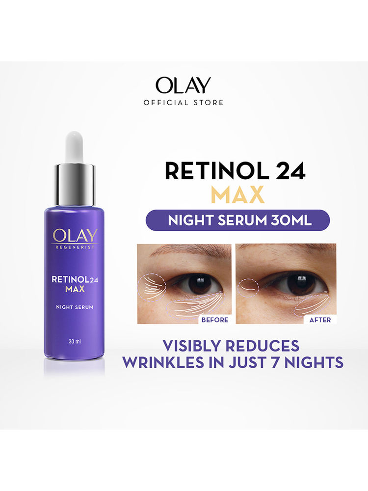 Olay Retinol 24 Max Anti Ageing Night Serum, Visibly Reduces Wrinkles In 7 Nights, Fragrance Free-picture-21